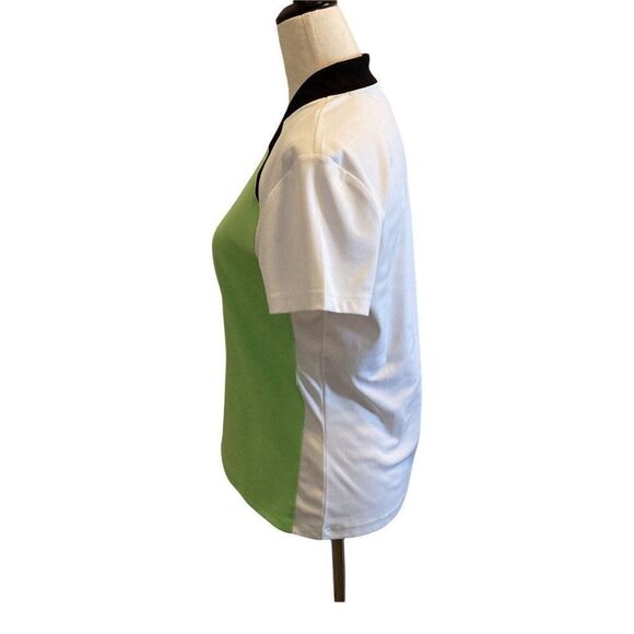 Izod Womens Size Small Perform Movement Cool FX Golf Top Short Sleeves Green - Picture 3 of 6